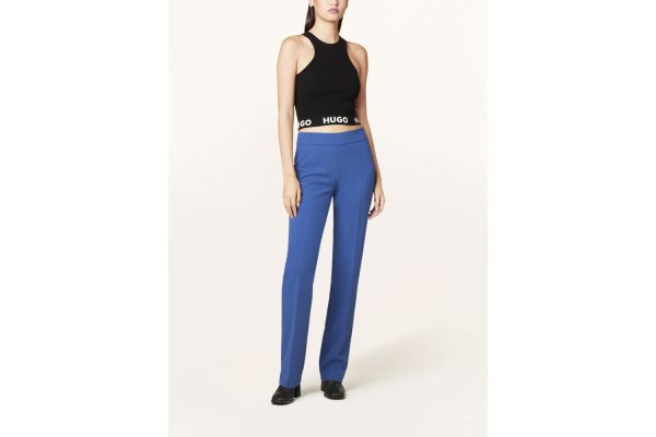 Women's Blue Haitama Trousers Hugo 50504508-420