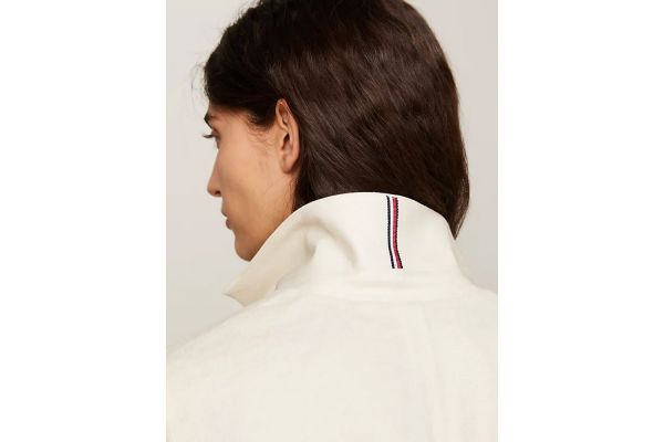 Women's Beige Casual Linen Regular SB Blazer Tommy Hilfiger WW0WW42454-AEJ