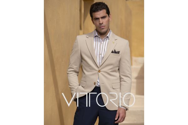 Ανδρικό Σακάκι Μπεζ Vittorio SUNSET-BEIGE