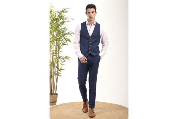 Ανδρικό Γιλέκο Μπλε Vittorio MODENAVEST-BLUE