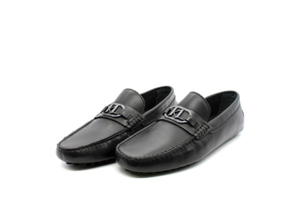 Ανδρικά Δερμάτινα Μοκασίνια Μαύρα Karl Lagerfeld KL22410-000 BLACK