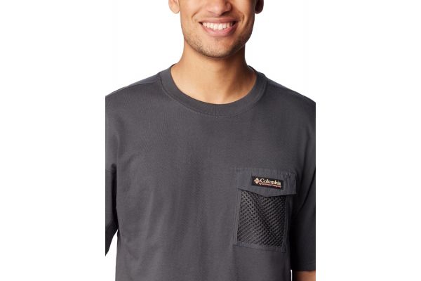 Men's Grey Painted Peak Knit SS Top Columbia 2074481-011