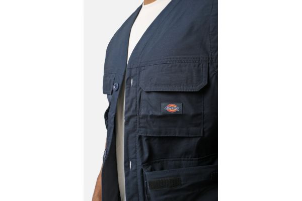 Men's Blue Fisherville Vest Dickies DK0A4YQP-DNX1
