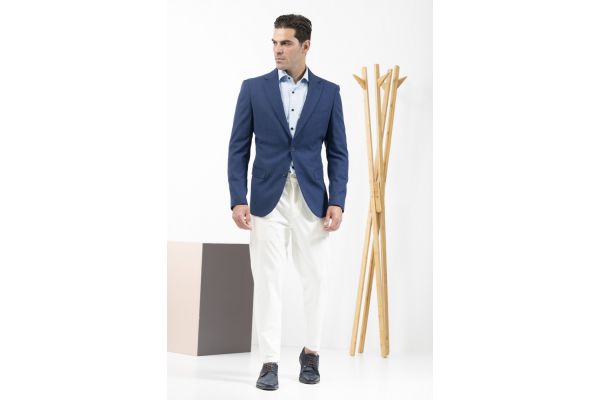 Men's Blue Blazer Vittorio tropical-blue