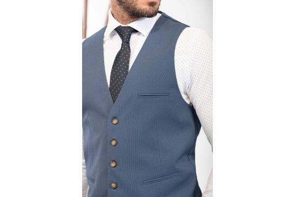 Ανδρικό Γιλέκο Μπλε Vittorio SIENAVEST-INDIGO
